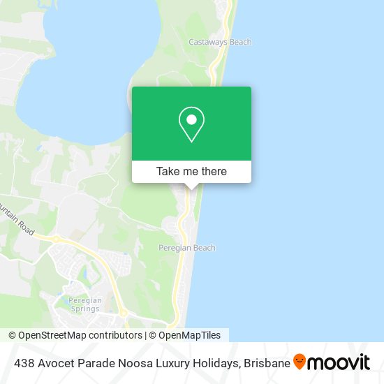 438 Avocet Parade Noosa Luxury Holidays map