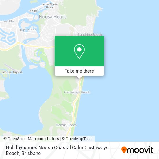 Holidayhomes Noosa Coastal Calm Castaways Beach map