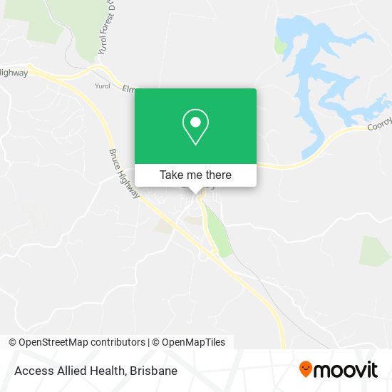 Access Allied Health map