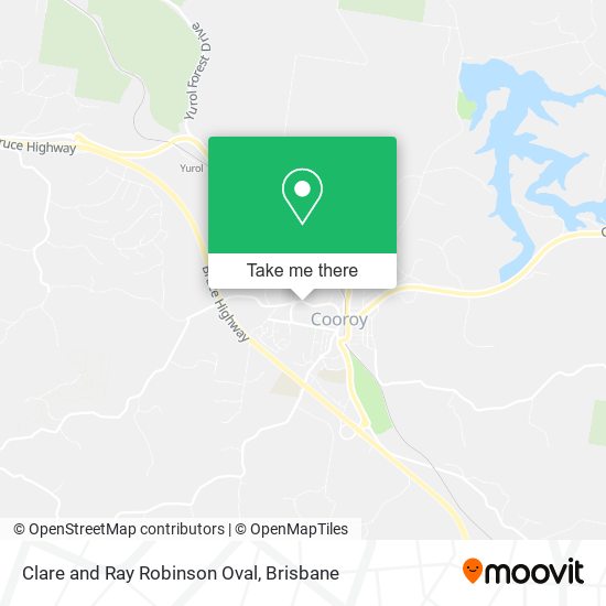 Clare and Ray Robinson Oval map