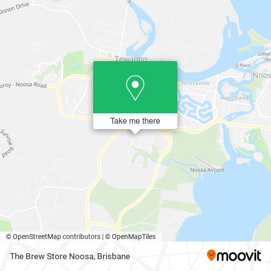 The Brew Store Noosa map