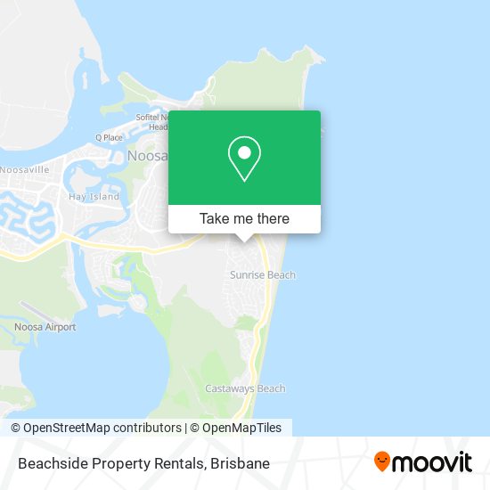 Beachside Property Rentals map