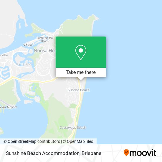 Sunshine Beach Accommodation map