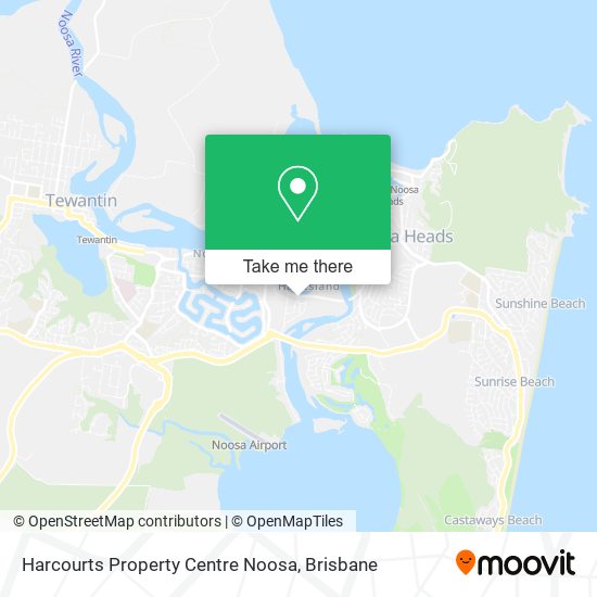Harcourts Property Centre Noosa map