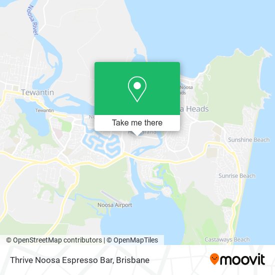 Thrive Noosa Espresso Bar map