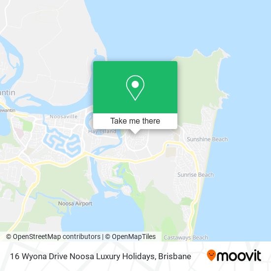 16 Wyona Drive Noosa Luxury Holidays map