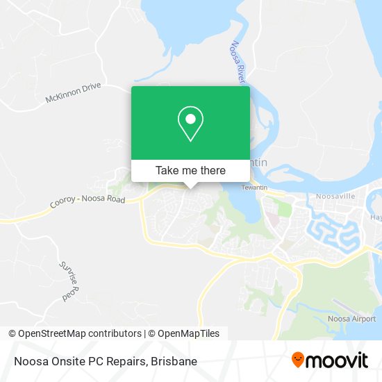 Noosa Onsite PC Repairs map