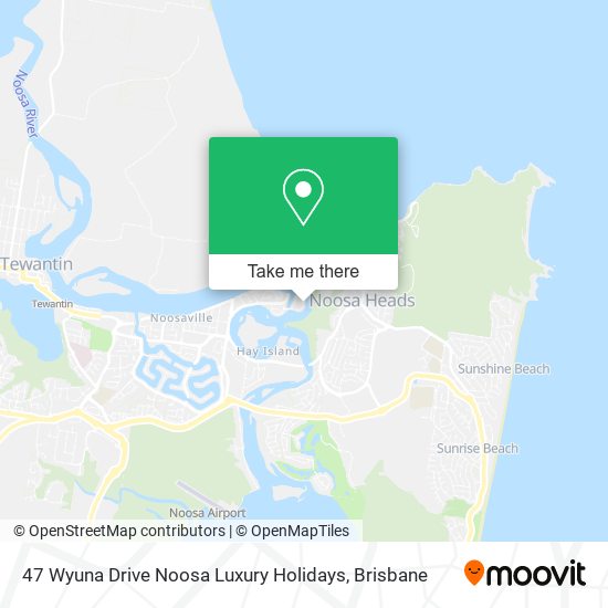 47 Wyuna Drive Noosa Luxury Holidays map