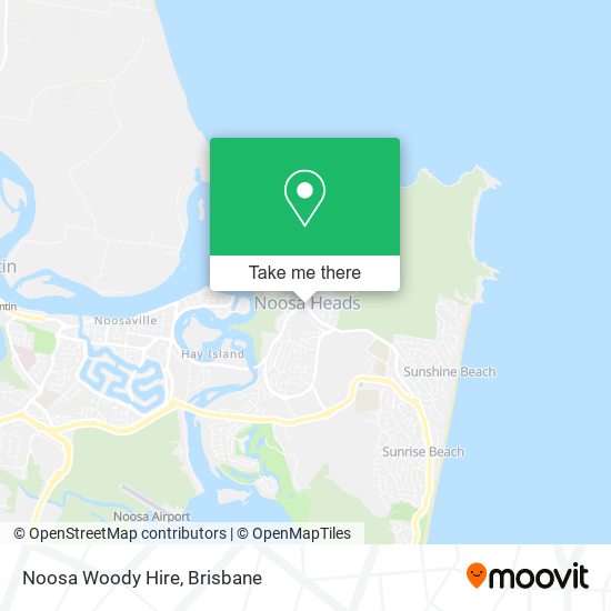 Noosa Woody Hire map