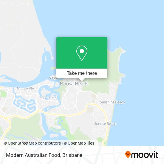 Modern Australian Food map