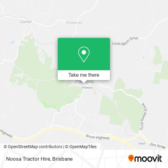 Noosa Tractor Hire map