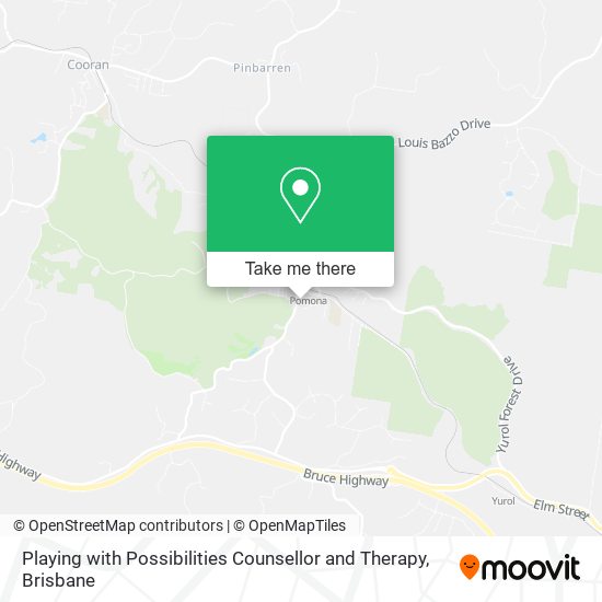 Playing with Possibilities Counsellor and Therapy map