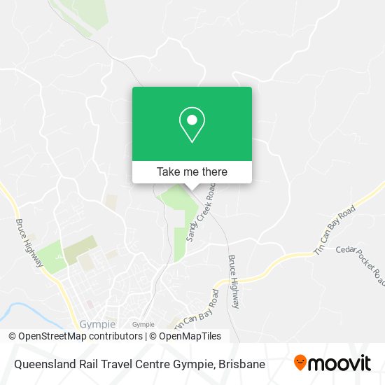 Queensland Rail Travel Centre Gympie map
