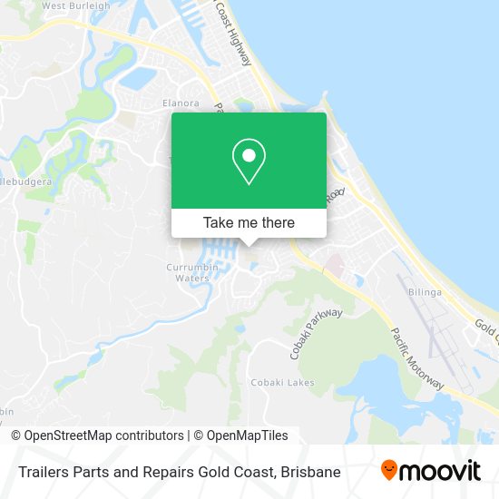 Trailers Parts and Repairs Gold Coast map