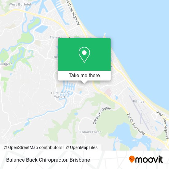 Balance Back Chiropractor map