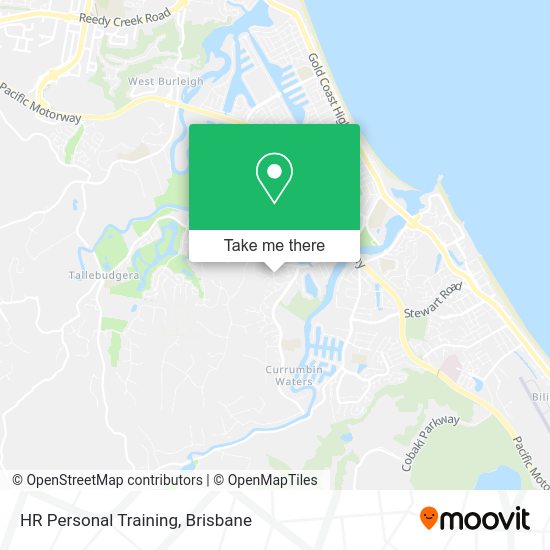 HR Personal Training map