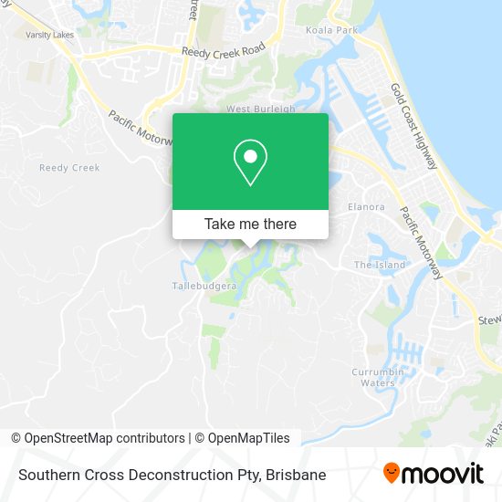 Southern Cross Deconstruction Pty map