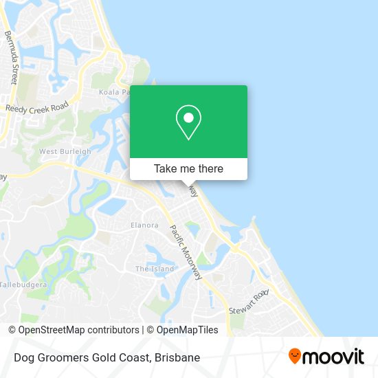 Dog Groomers Gold Coast map