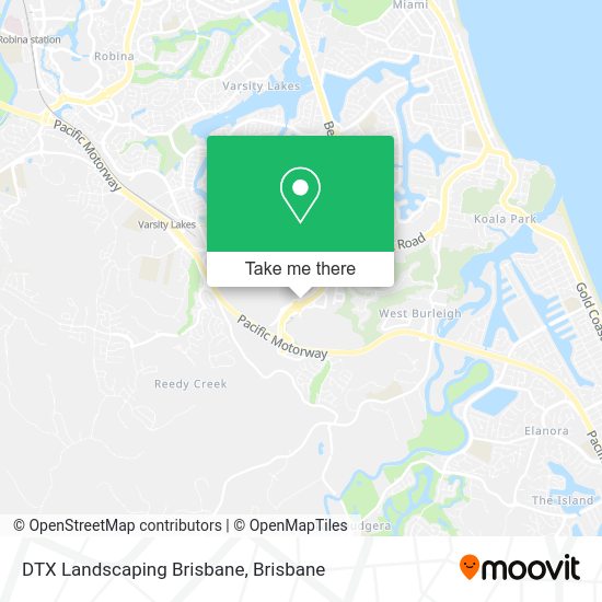 DTX Landscaping Brisbane map