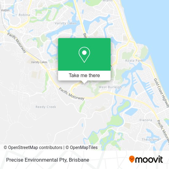 Precise Environmental Pty map
