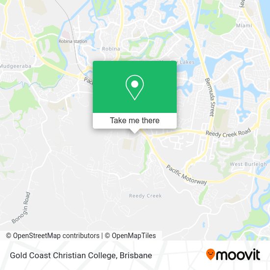 Gold Coast Christian College map