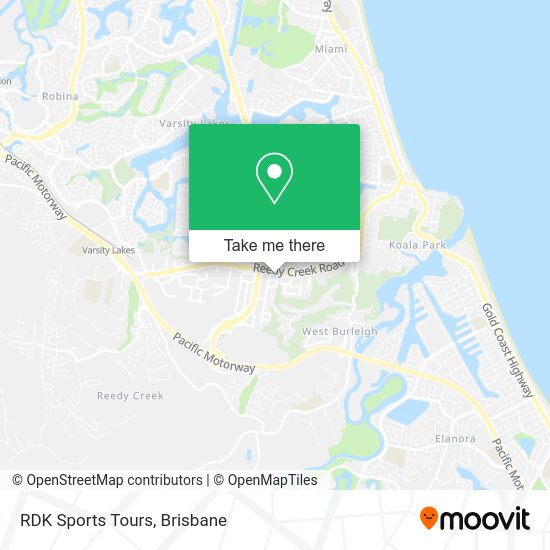 RDK Sports Tours map