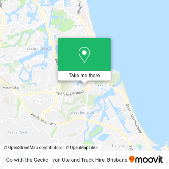 Go with the Gecko - van Ute and Truck Hire map