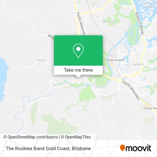 The Rookies Band Gold Coast map