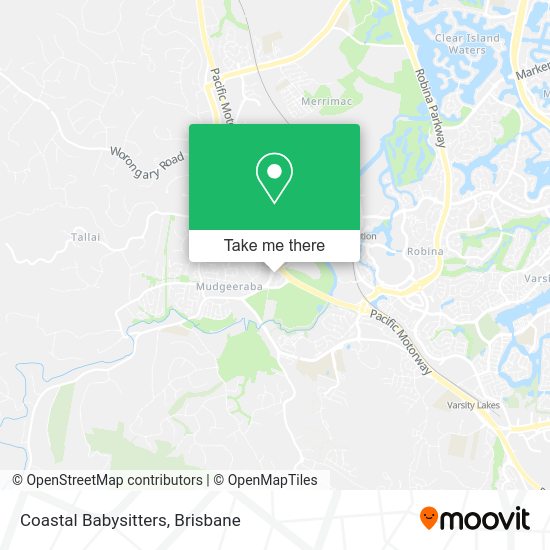 Coastal Babysitters map