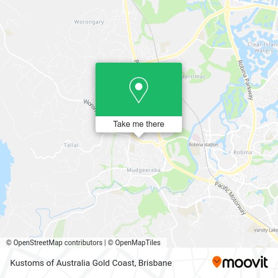 Kustoms of Australia Gold Coast map
