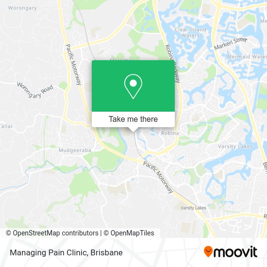 Managing Pain Clinic map