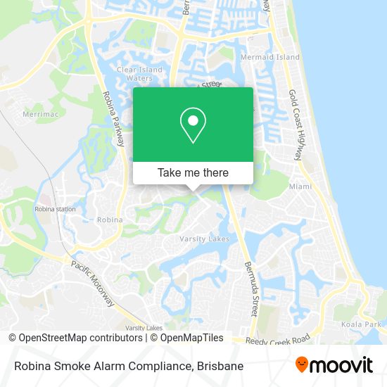 Robina Smoke Alarm Compliance map