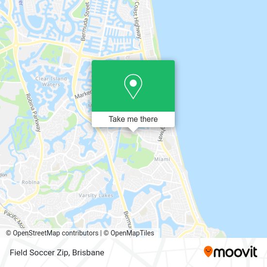 Field Soccer Zip map