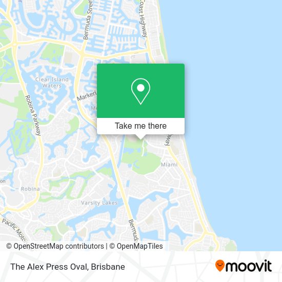 The Alex Press Oval map