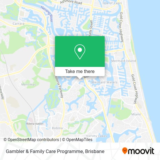 Gambler & Family Care Programme map
