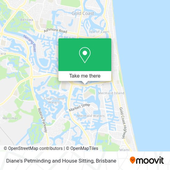 Diane's Petminding and House Sitting map