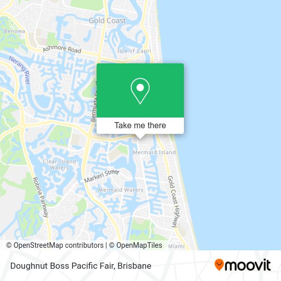 Doughnut Boss Pacific Fair map