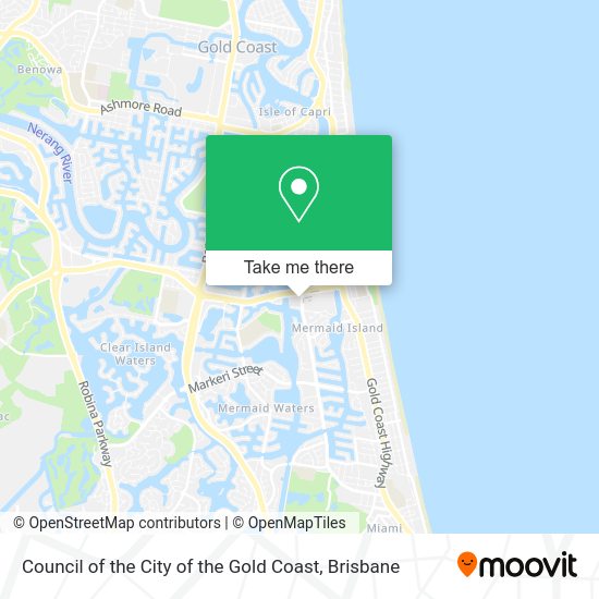 Council of the City of the Gold Coast map