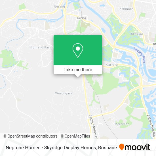 Neptune Homes - Skyridge Display Homes map