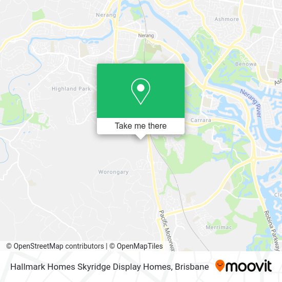 Hallmark Homes Skyridge Display Homes map