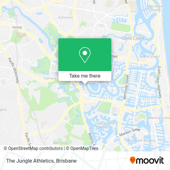 The Jungle Athletics map