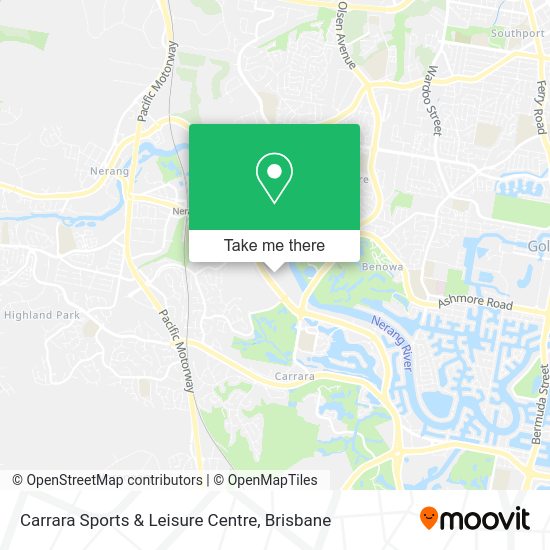 Carrara Sports & Leisure Centre map