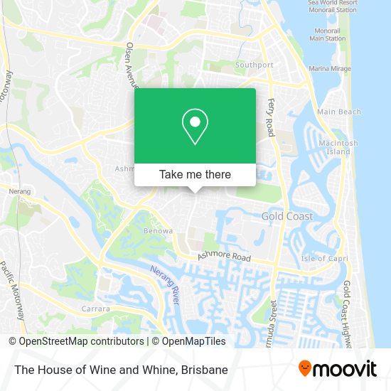 The House of Wine and Whine map