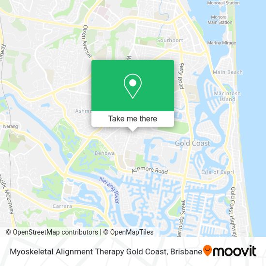 Myoskeletal Alignment Therapy Gold Coast map