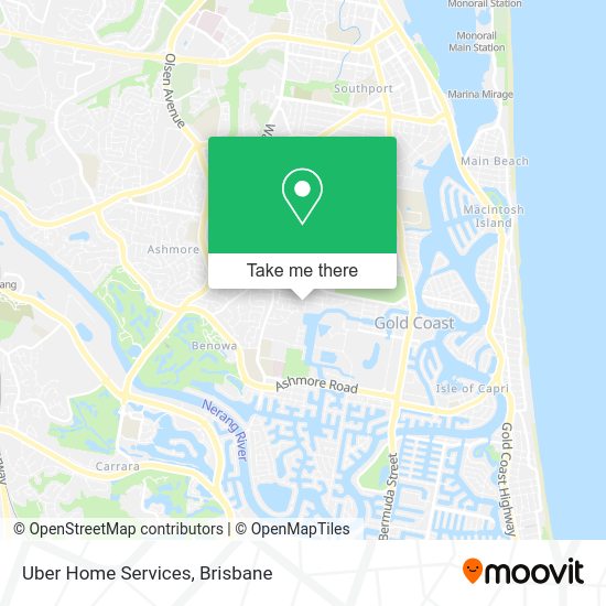 Uber Home Services map