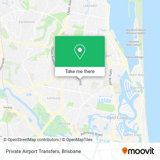 Private Airport Transfers map