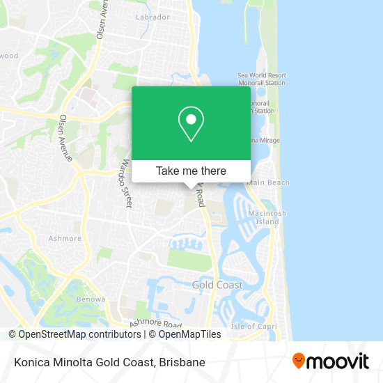 Konica Minolta Gold Coast map