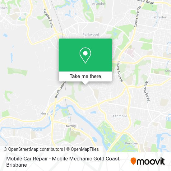Mobile Car Repair - Mobile Mechanic Gold Coast map