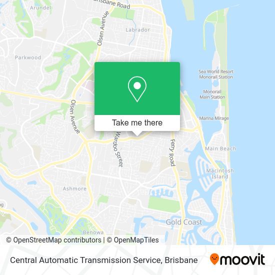 Central Automatic Transmission Service map