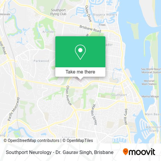 Southport Neurology - Dr. Gaurav Singh map